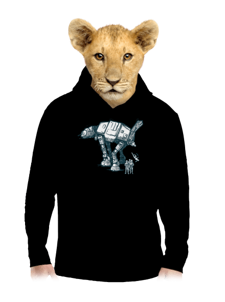 AT-AT detská mikina klokanka Black