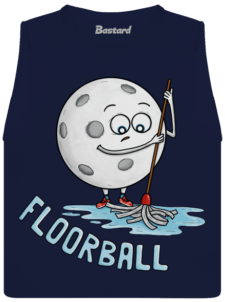 Floorball dámske tielko voľné Navy