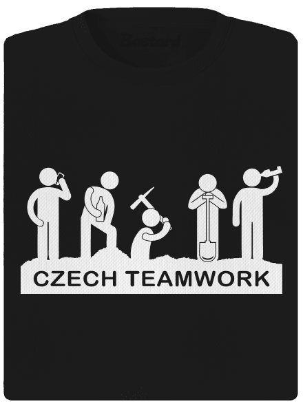 Czech Teamwork dámske športové tričko Black