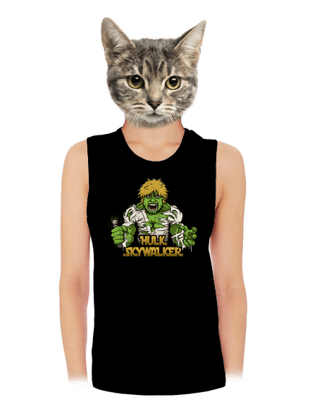 Hulk Skywalker dámske tielko voľné Black