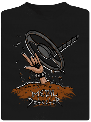 Metal detector detské športové tričko Black