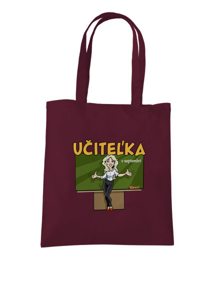 Učitel'ka v septembri taška Burgundy