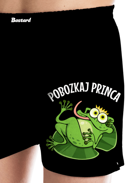 Pobozkaj princeznú a princa pánske trenky Black