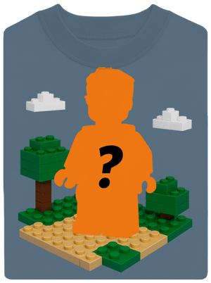 Lego z vlastnej fotky unisex mikina bez kapucne Nordic Blue