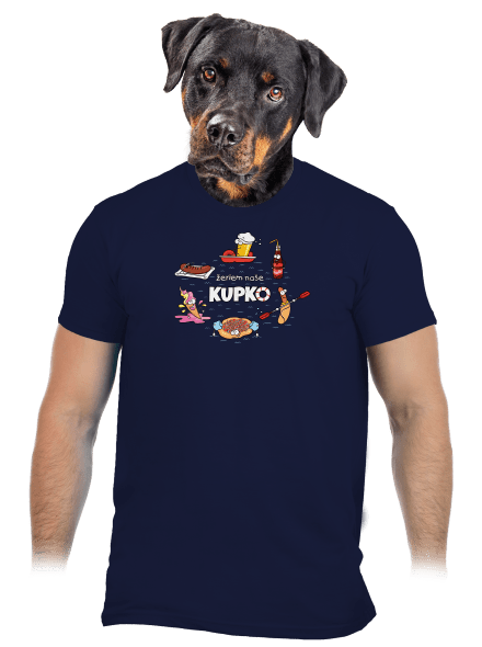 Slovenské kupko pánske tričko Navy