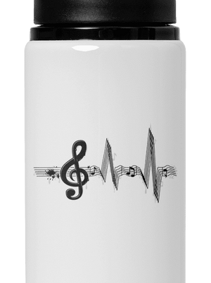 Žijem muzikou flaša na vodu White