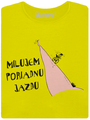 Milujem jazdu dámske tričko prémium Lemon
