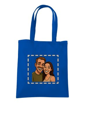 Karikatúra z vlastnej fotky taška Bright Royal