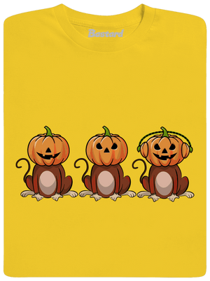 Halloween opičky detské tričko Gold