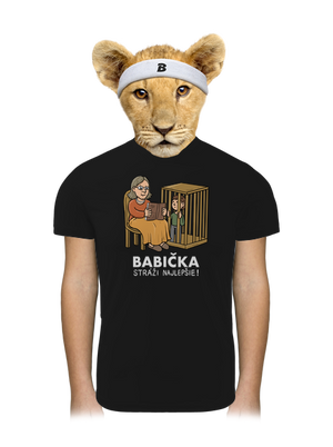 Babička stráži najlepšie detské športové tričko Black