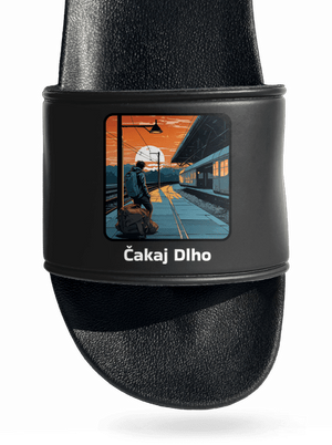 Čakaj dlho šľapky Black