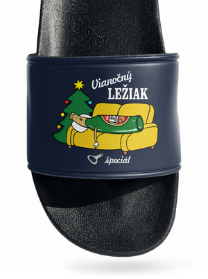 Vianočný ležiak šľapky Navy