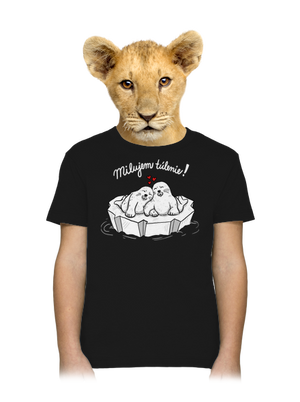 Milujem túlenie detské tričko Black