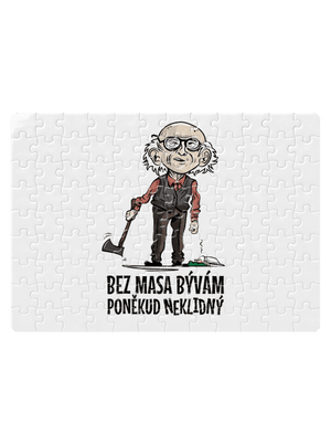 Neklidný bez masa puzzle White