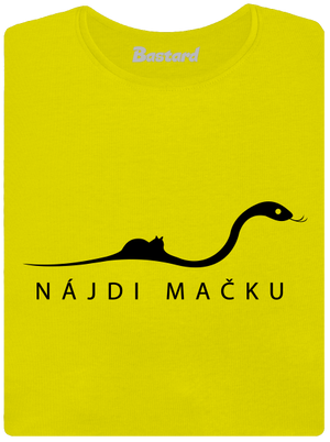 Nájdi mačku dámske tričko prémium Lemon