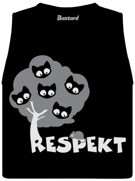 Rešpekt dámske tielko voľné Black
