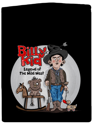 Billy The Kid pánska mikina na zips Black