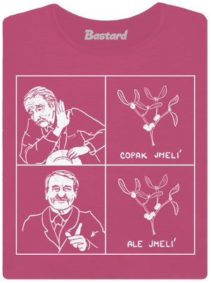 Cimrman: Copak jmelí dámske tričko s lemom Magenta