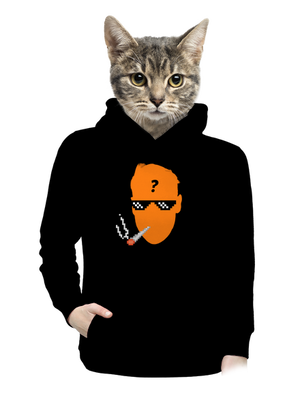 Thug life dámska mikina klokanka Black