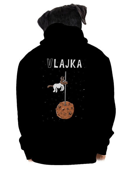 Vlajka pánska mikina na zips Black