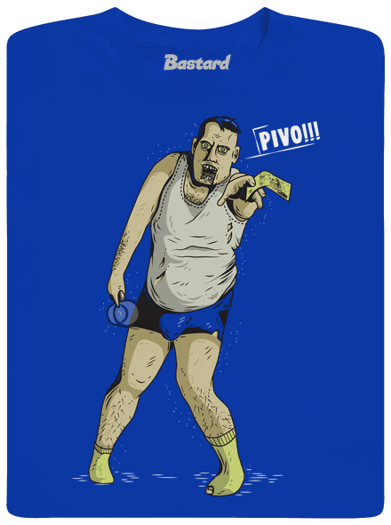 Beer zombie pánske dlhý rukáv Royal Blue