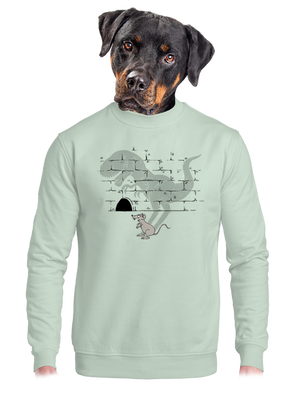 unisex mikina bez kapucne