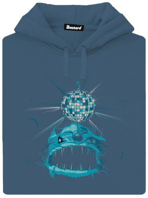 Morský discočert dámska mikina klokanka Denim