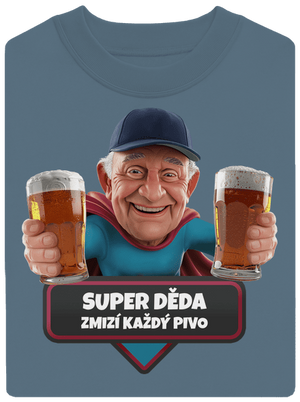 Super dedo unisex mikina bez kapucne Nordic Blue