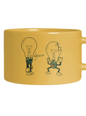 Prdlá hrnček makronka Yellow Macaron