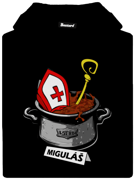 Miguláš dámska mikina klokanka Black