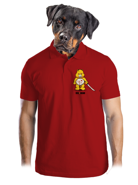Killer bear pánska polokošeľa Red Mal