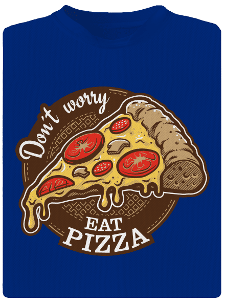 Pizza pánske športové tričko Royal Blue Mal