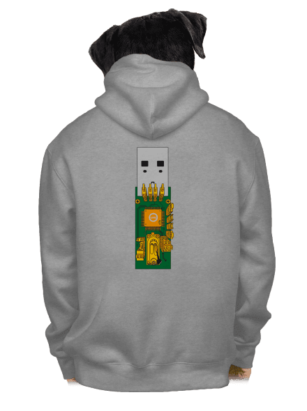 USB city pánska mikina na zips Light Melange