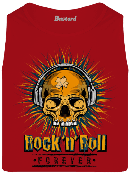 Rock'n'Roll forever pánske tielko Red