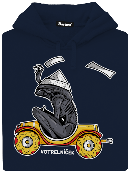 Votrelníček pánska mikina klokanka Navy