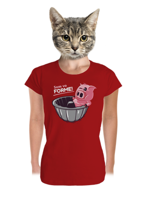 Vo forme dámske tričko prémium Red Mal