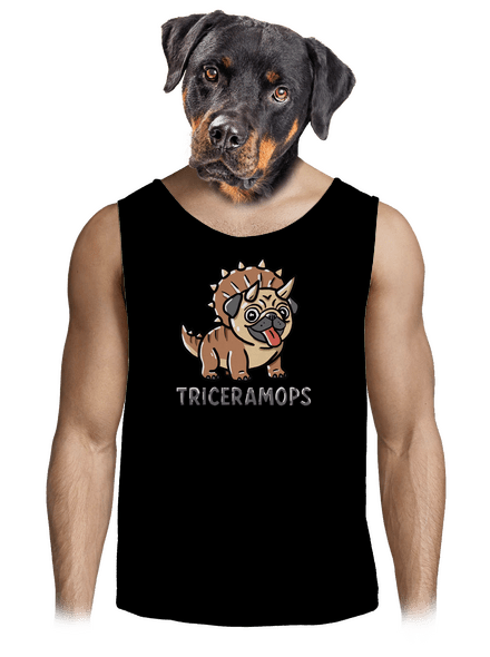 Triceramops pánske tielko Black