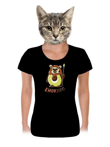 Ewokado dámske tričko Black