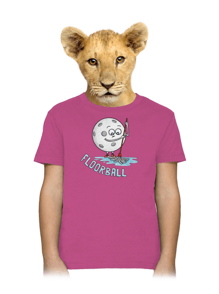 Floorball detské tričko Fuchsia
