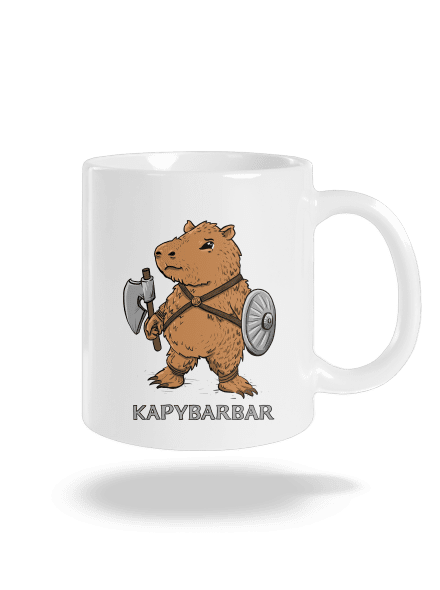 Kapybarbar klasický hrnček White