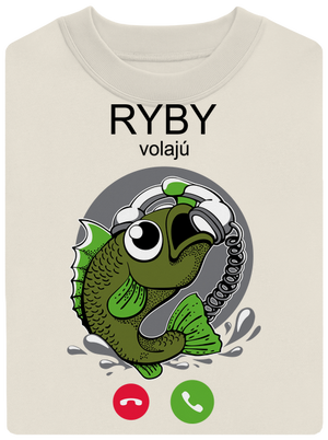 Ryby volají unisex mikina bez kapucne Off White