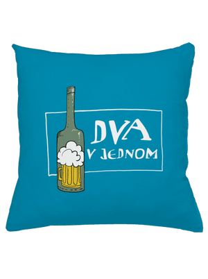 Dva v jednom vankúš Blue Turquoise