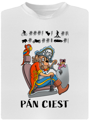 Pán ciest pánske športové tričko White