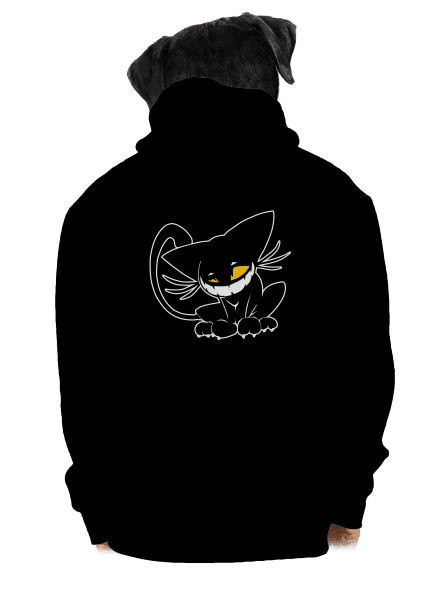 Evil cat pánska mikina na zips Black
