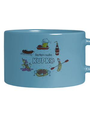 Slovenské kupko hrnček makronka Blue Macaron