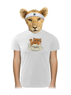 Kapučičíno detské športové tričko White