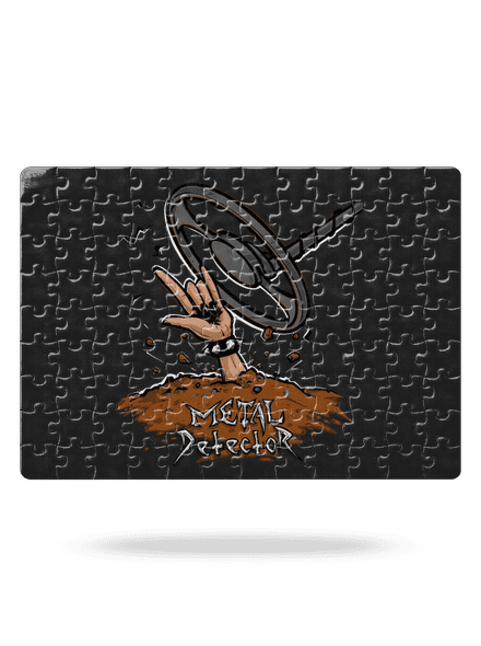 Metal detector puzzle White