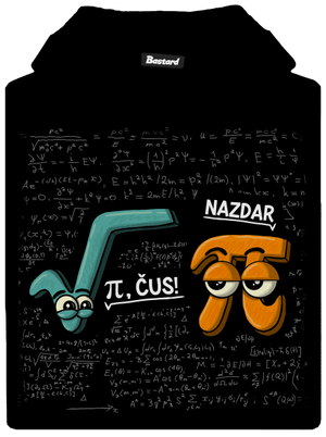 Pí, čus! detská mikina klokanka Black