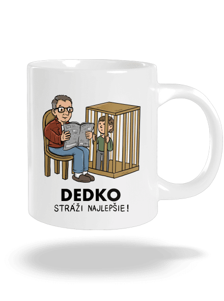 Dedko stráži najlepšie veľký hrnček White