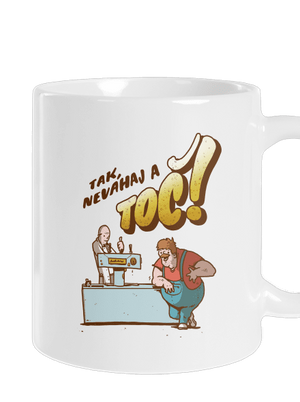 Neváhaj a toč klasický hrnček White